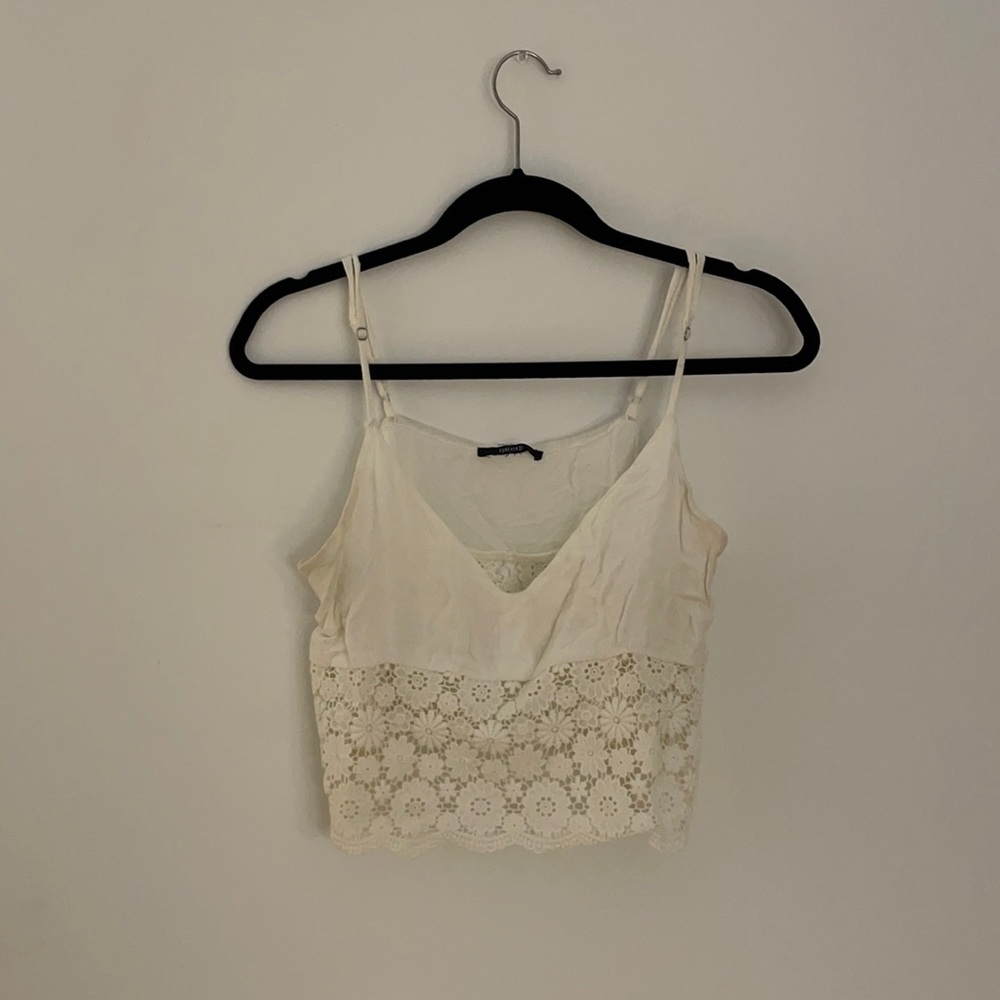Forever 21 lace crop top